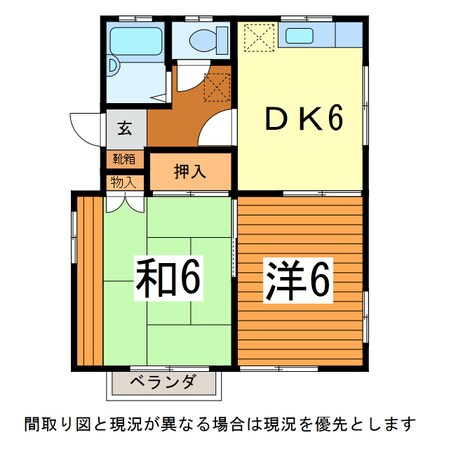 山形駅 バス19分  東青田三丁目下車：停歩4分 1階の物件間取画像